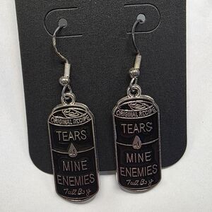 Tears of My Enemies Soda Can Earrings Handmade‎ Hypoallergenic BUNDLE & Save